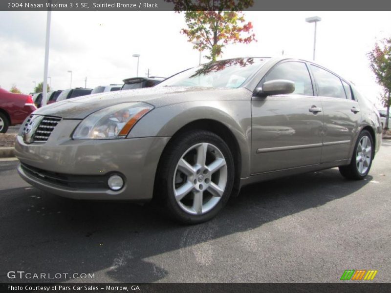 Spirited Bronze / Black 2004 Nissan Maxima 3.5 SE