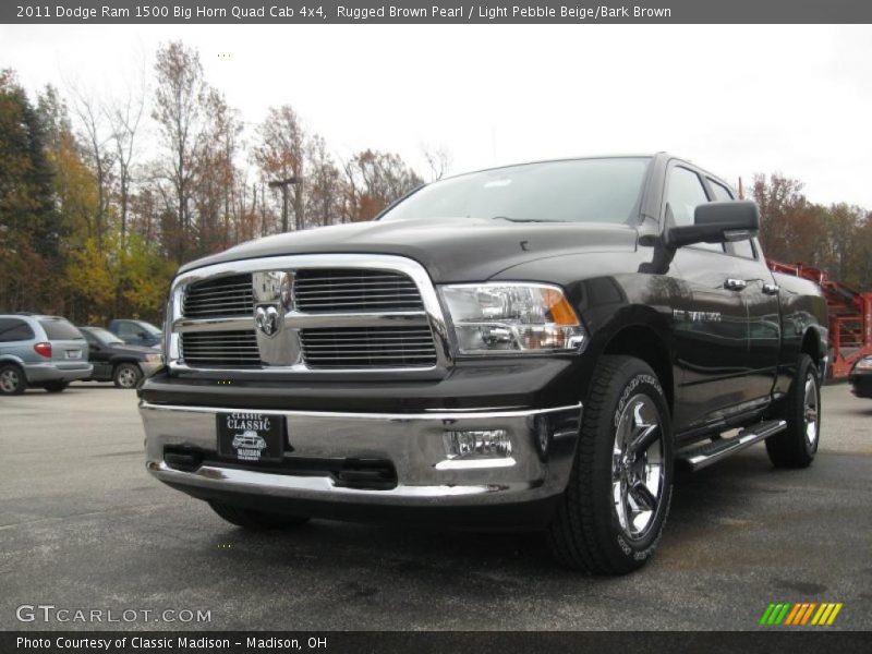 Rugged Brown Pearl / Light Pebble Beige/Bark Brown 2011 Dodge Ram 1500 Big Horn Quad Cab 4x4