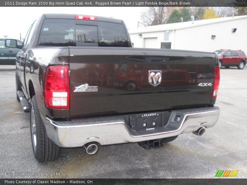 Rugged Brown Pearl / Light Pebble Beige/Bark Brown 2011 Dodge Ram 1500 Big Horn Quad Cab 4x4