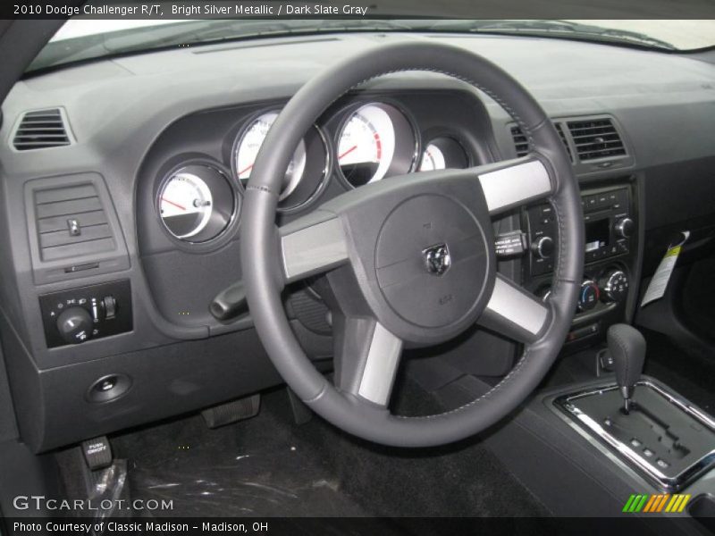 Bright Silver Metallic / Dark Slate Gray 2010 Dodge Challenger R/T