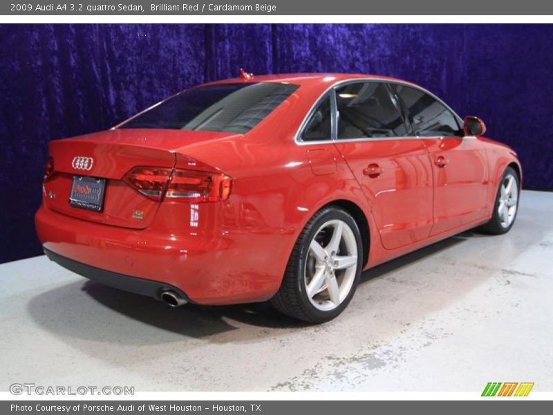 Brilliant Red / Cardamom Beige 2009 Audi A4 3.2 quattro Sedan