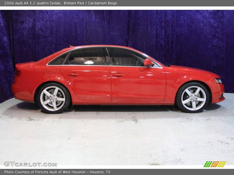 Brilliant Red / Cardamom Beige 2009 Audi A4 3.2 quattro Sedan