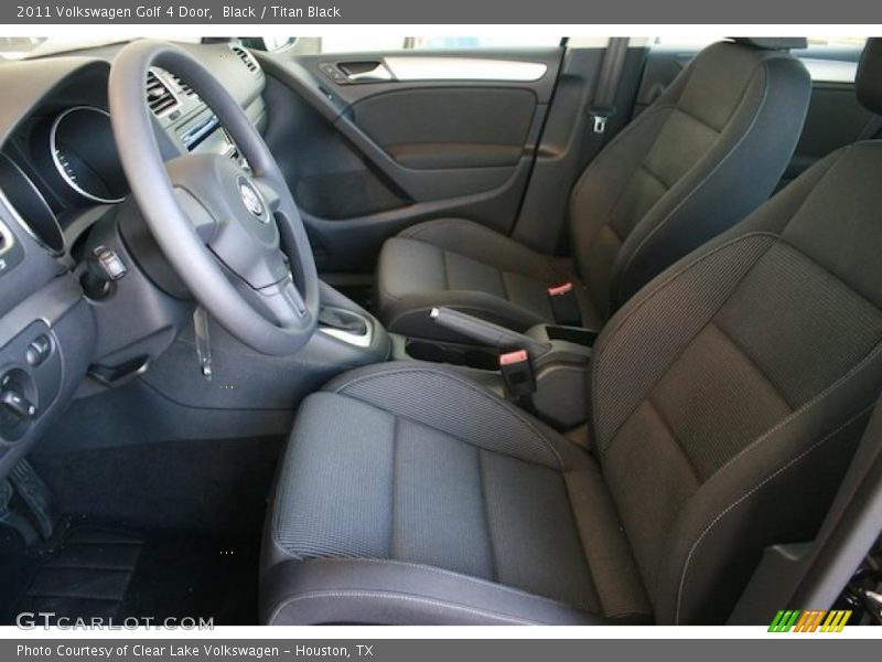  2011 Golf 4 Door Titan Black Interior