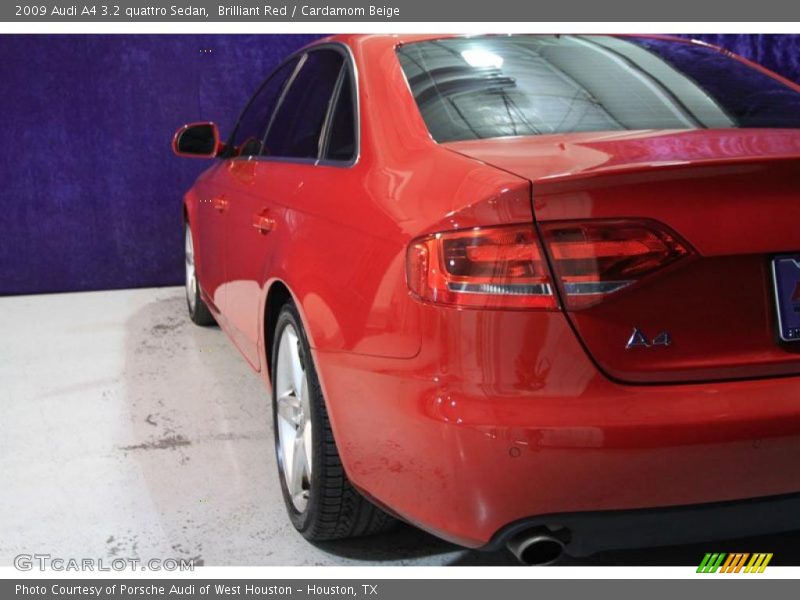 Brilliant Red / Cardamom Beige 2009 Audi A4 3.2 quattro Sedan