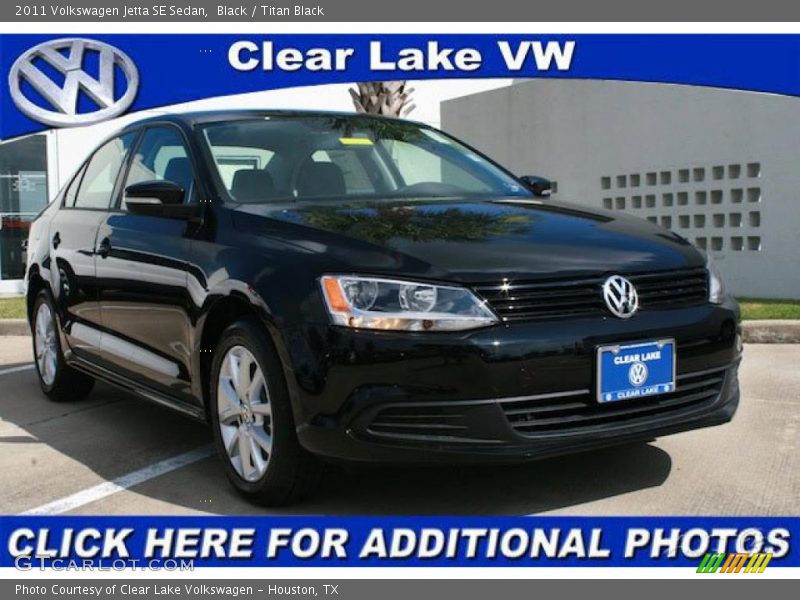 Black / Titan Black 2011 Volkswagen Jetta SE Sedan