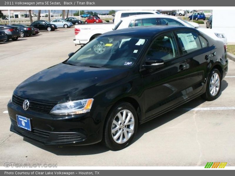 Black / Titan Black 2011 Volkswagen Jetta SE Sedan