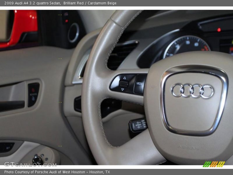 Brilliant Red / Cardamom Beige 2009 Audi A4 3.2 quattro Sedan