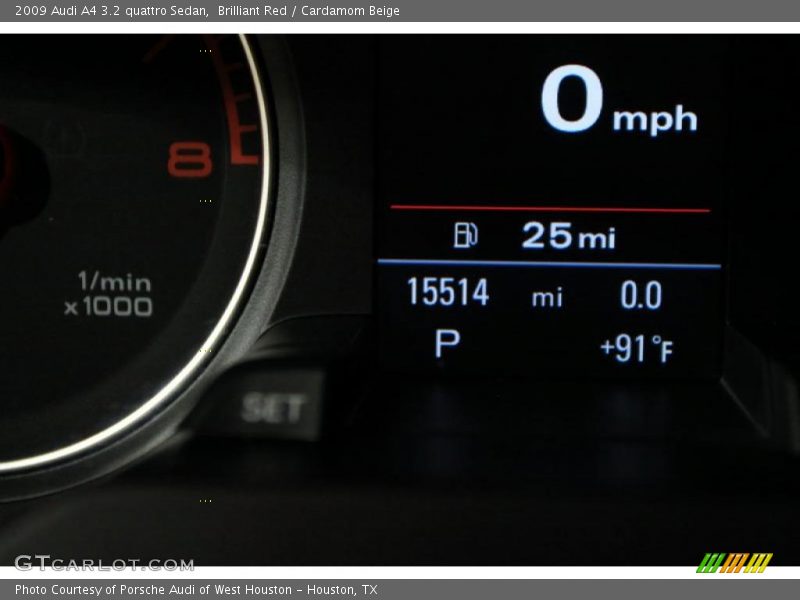 Brilliant Red / Cardamom Beige 2009 Audi A4 3.2 quattro Sedan