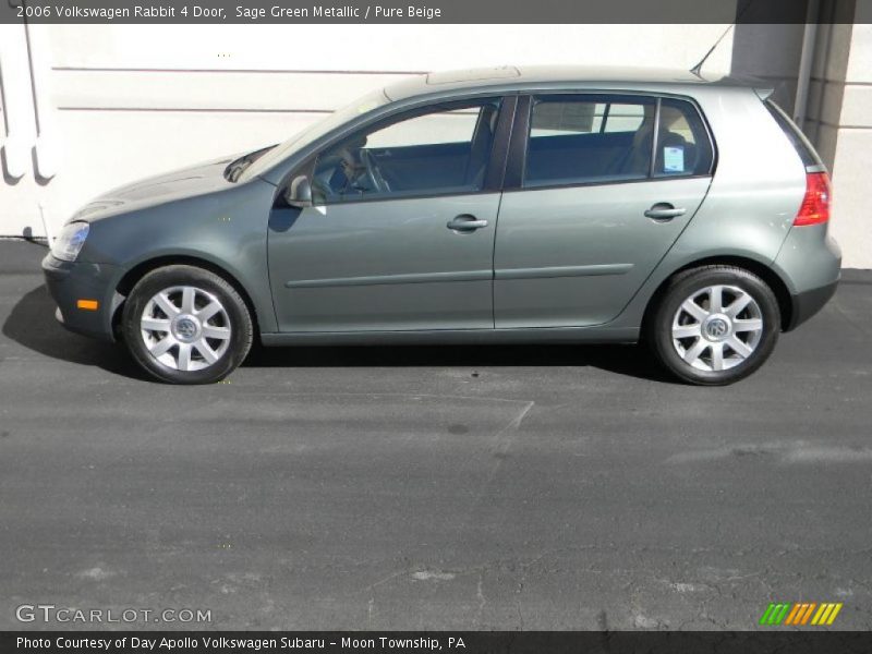  2006 Rabbit 4 Door Sage Green Metallic