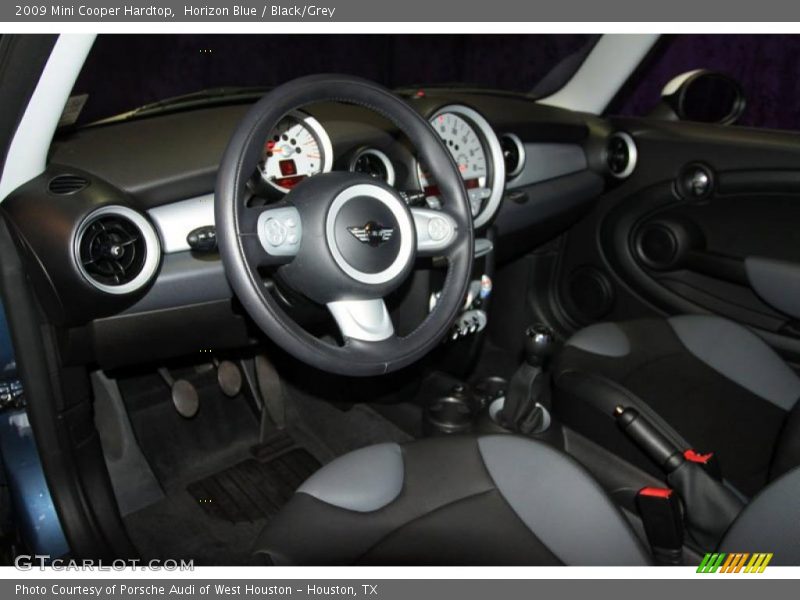 Horizon Blue / Black/Grey 2009 Mini Cooper Hardtop