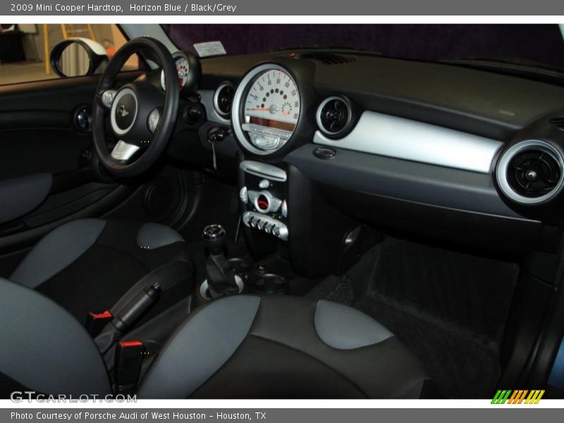 Horizon Blue / Black/Grey 2009 Mini Cooper Hardtop