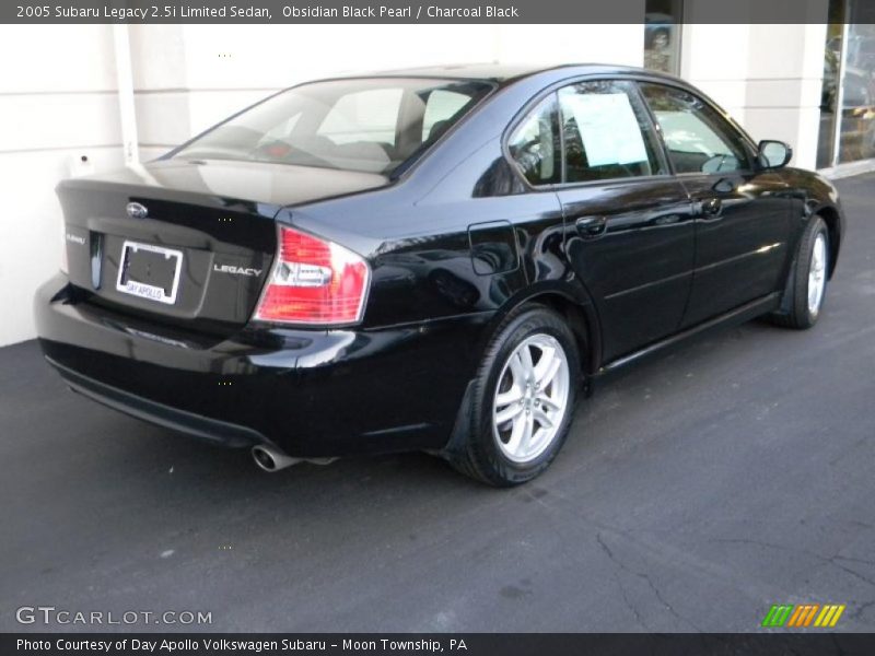 Obsidian Black Pearl / Charcoal Black 2005 Subaru Legacy 2.5i Limited Sedan