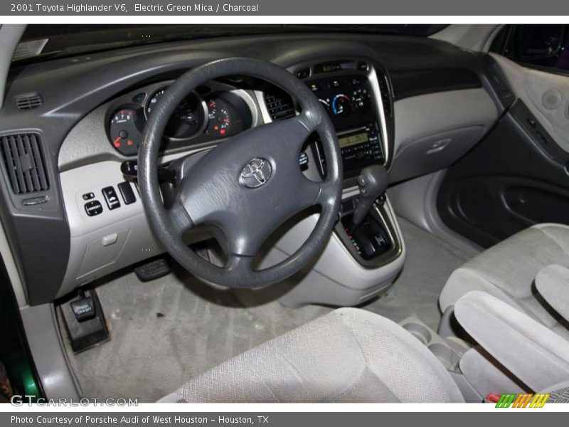 Electric Green Mica / Charcoal 2001 Toyota Highlander V6