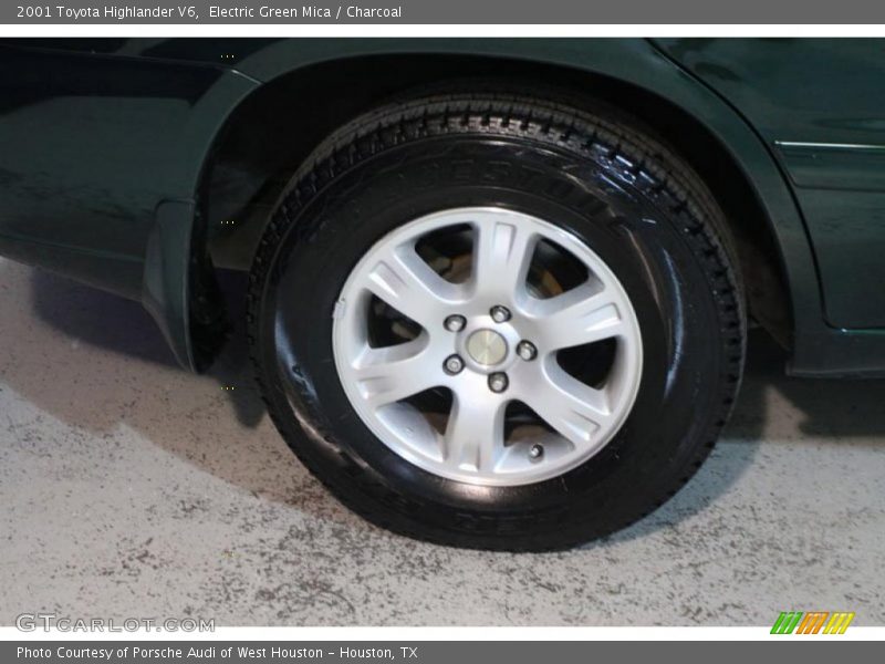 Electric Green Mica / Charcoal 2001 Toyota Highlander V6
