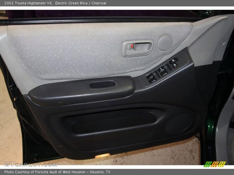 Electric Green Mica / Charcoal 2001 Toyota Highlander V6
