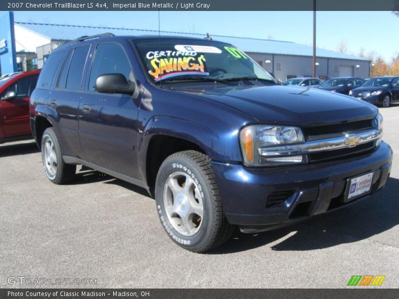 Imperial Blue Metallic / Light Gray 2007 Chevrolet TrailBlazer LS 4x4