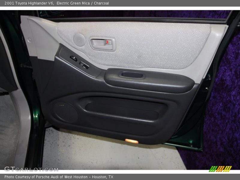 Electric Green Mica / Charcoal 2001 Toyota Highlander V6