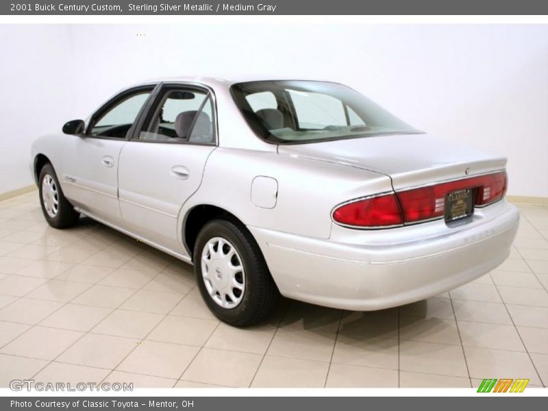 Sterling Silver Metallic / Medium Gray 2001 Buick Century Custom