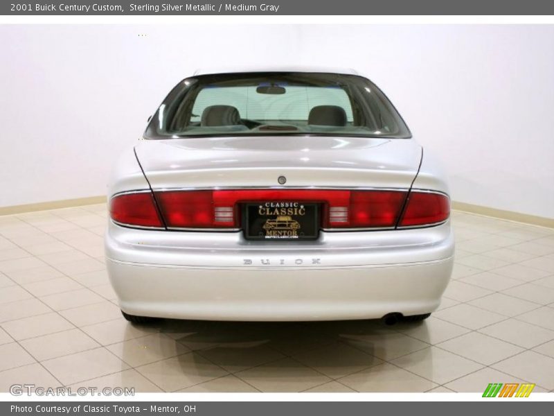 Sterling Silver Metallic / Medium Gray 2001 Buick Century Custom