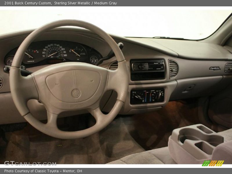 Sterling Silver Metallic / Medium Gray 2001 Buick Century Custom