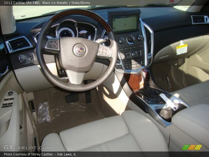 Black Ice Metallic / Shale/Ebony 2011 Cadillac SRX FWD