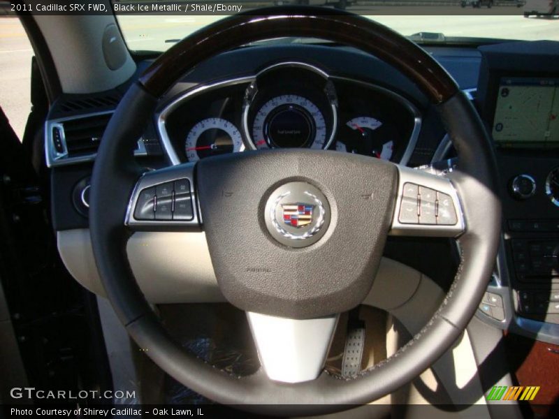 Black Ice Metallic / Shale/Ebony 2011 Cadillac SRX FWD