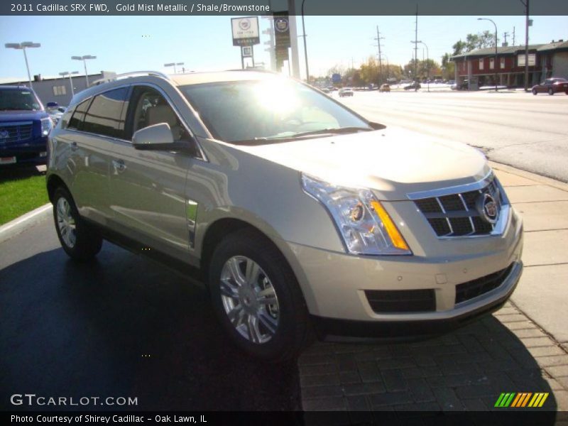 Gold Mist Metallic / Shale/Brownstone 2011 Cadillac SRX FWD