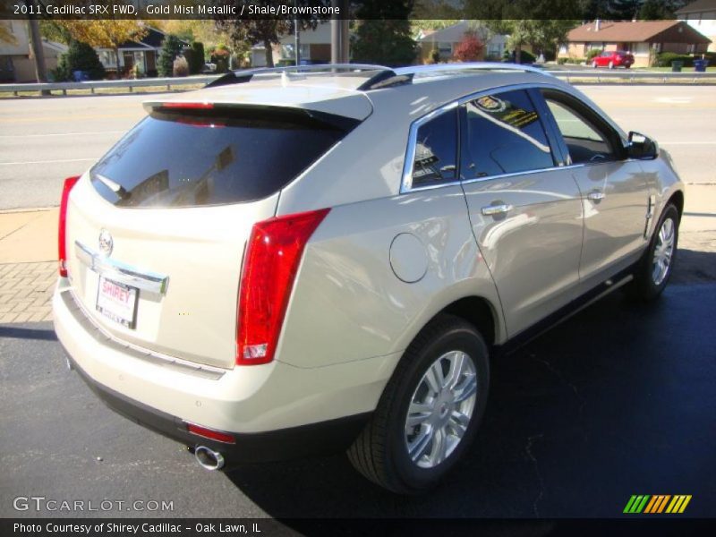 Gold Mist Metallic / Shale/Brownstone 2011 Cadillac SRX FWD