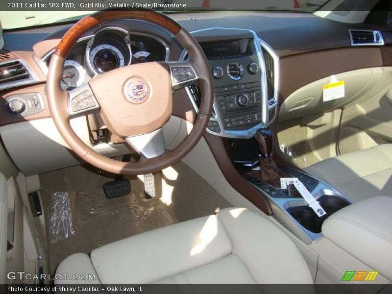 Gold Mist Metallic / Shale/Brownstone 2011 Cadillac SRX FWD