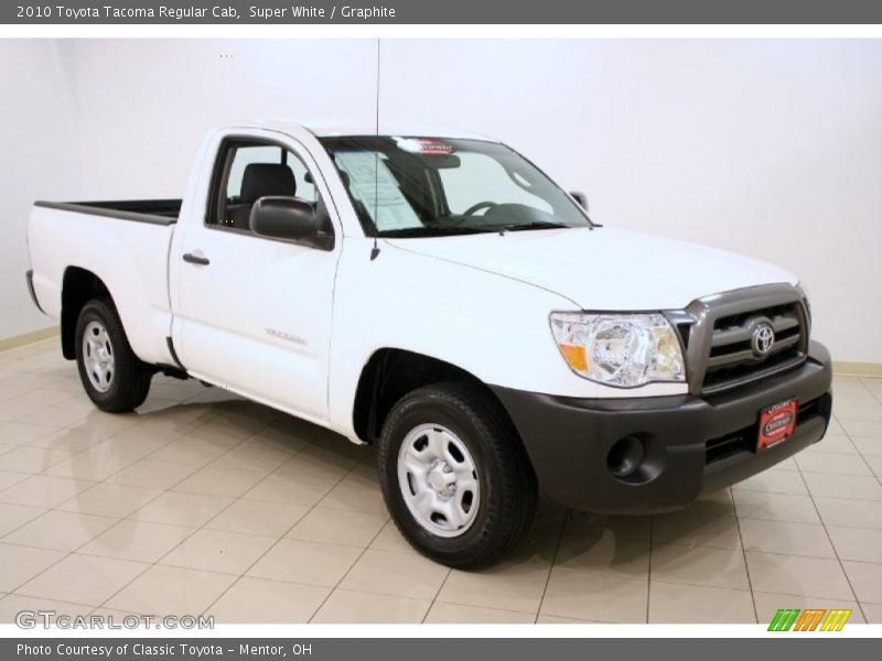 Super White / Graphite 2010 Toyota Tacoma Regular Cab