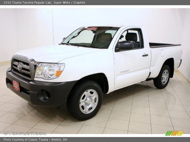 Super White / Graphite 2010 Toyota Tacoma Regular Cab