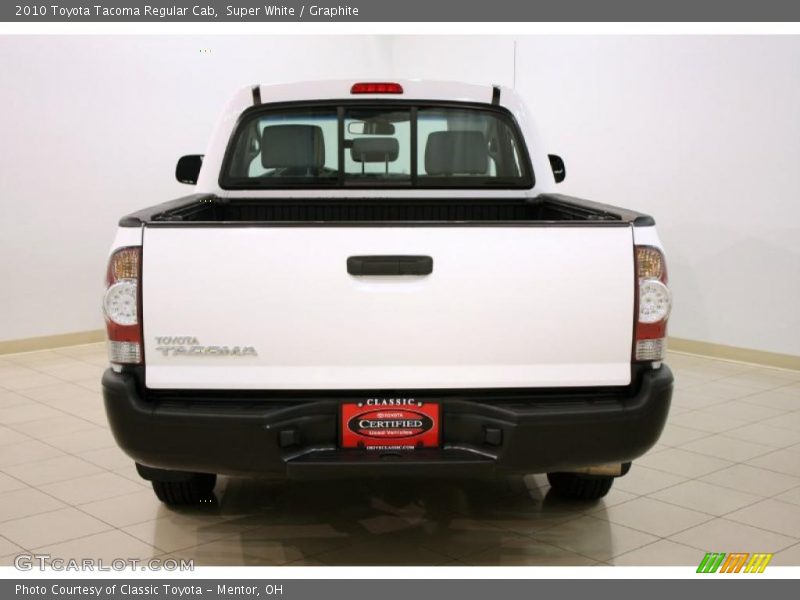 Super White / Graphite 2010 Toyota Tacoma Regular Cab