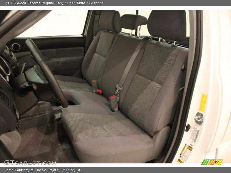 Super White / Graphite 2010 Toyota Tacoma Regular Cab