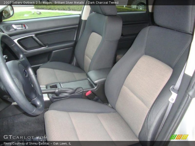 Brilliant Silver Metallic / Dark Charcoal Tweed 2007 Subaru Outback 2.5i Wagon