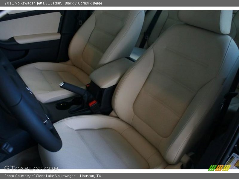 Black / Cornsilk Beige 2011 Volkswagen Jetta SE Sedan