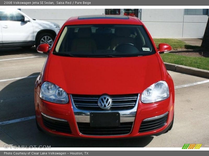 Salsa Red / Pure Beige 2008 Volkswagen Jetta SE Sedan