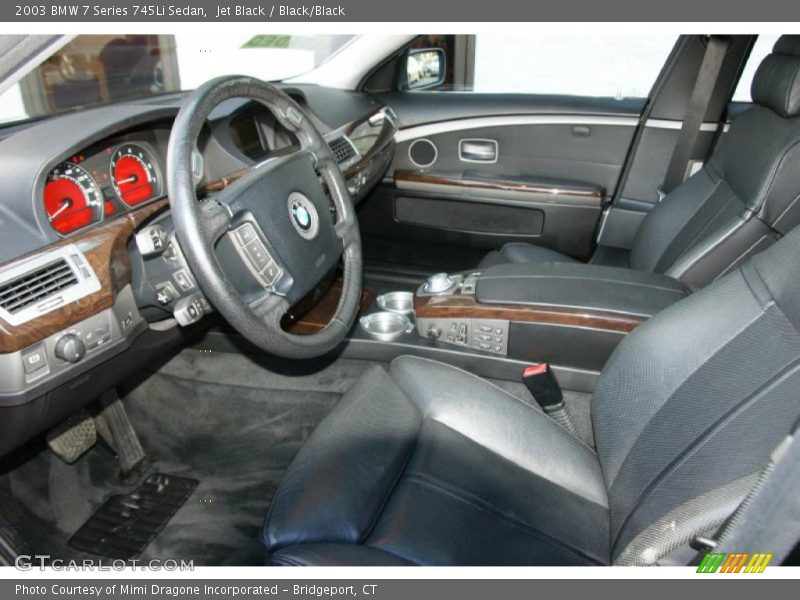 Jet Black / Black/Black 2003 BMW 7 Series 745Li Sedan