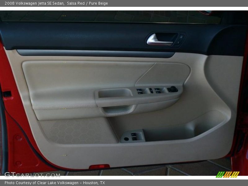 Salsa Red / Pure Beige 2008 Volkswagen Jetta SE Sedan