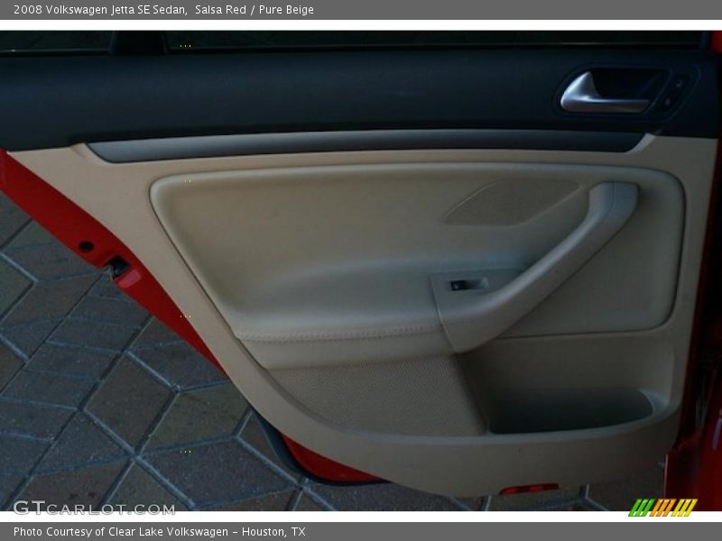 Salsa Red / Pure Beige 2008 Volkswagen Jetta SE Sedan