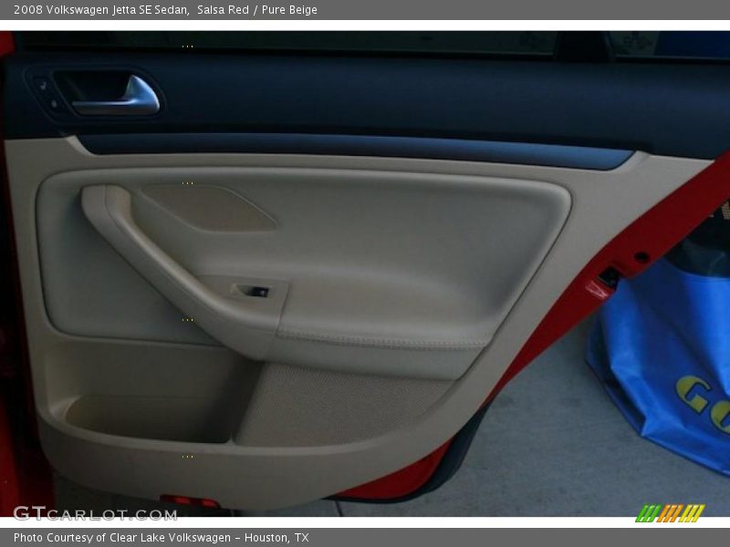 Salsa Red / Pure Beige 2008 Volkswagen Jetta SE Sedan