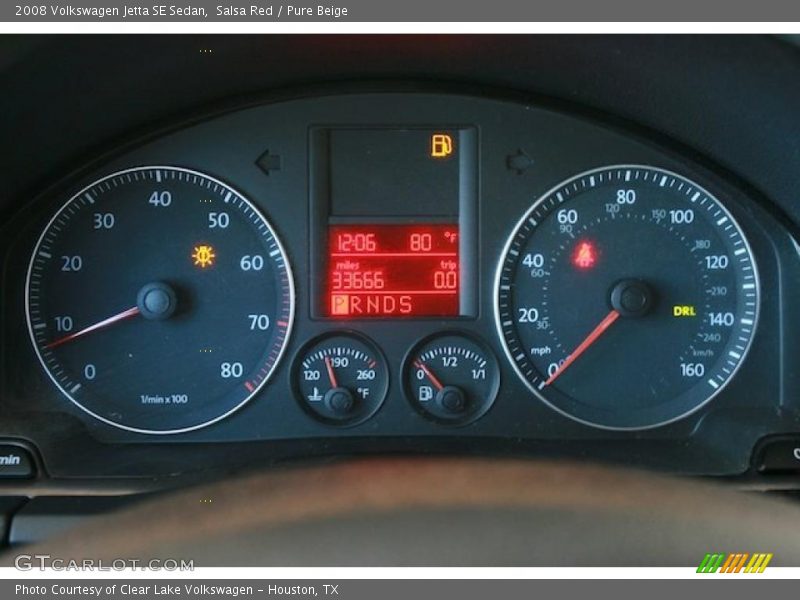 Salsa Red / Pure Beige 2008 Volkswagen Jetta SE Sedan