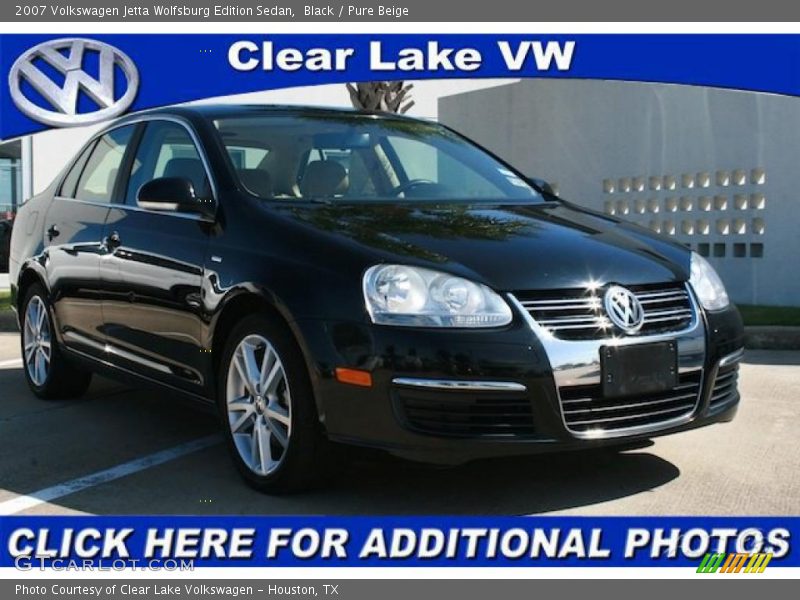 Black / Pure Beige 2007 Volkswagen Jetta Wolfsburg Edition Sedan