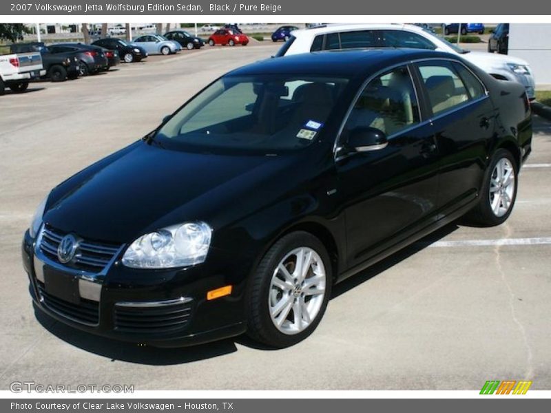 Black / Pure Beige 2007 Volkswagen Jetta Wolfsburg Edition Sedan