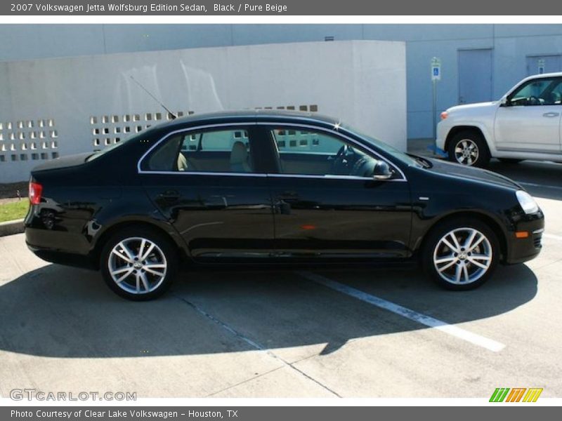 Black / Pure Beige 2007 Volkswagen Jetta Wolfsburg Edition Sedan
