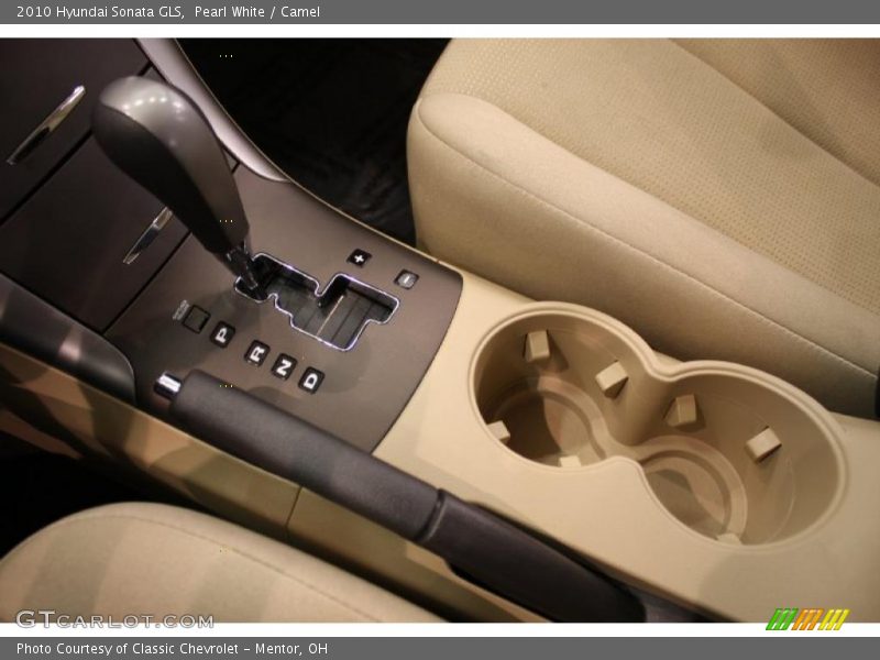 Pearl White / Camel 2010 Hyundai Sonata GLS