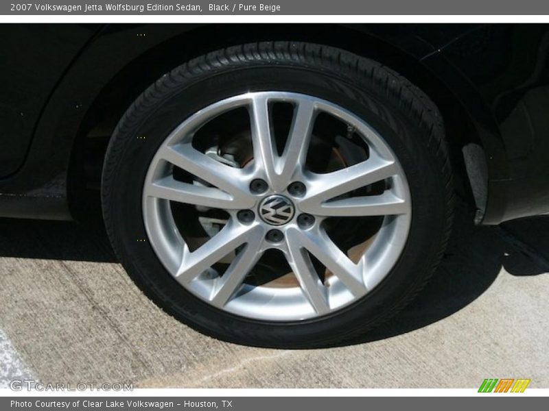 Black / Pure Beige 2007 Volkswagen Jetta Wolfsburg Edition Sedan
