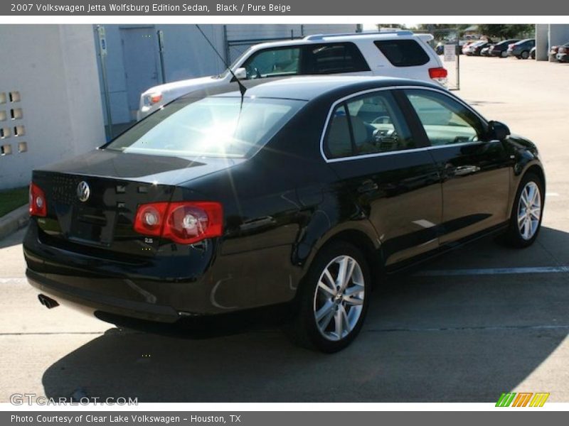Black / Pure Beige 2007 Volkswagen Jetta Wolfsburg Edition Sedan