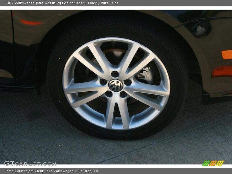 Black / Pure Beige 2007 Volkswagen Jetta Wolfsburg Edition Sedan