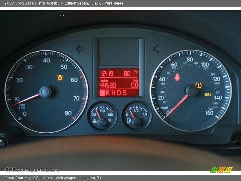 Black / Pure Beige 2007 Volkswagen Jetta Wolfsburg Edition Sedan