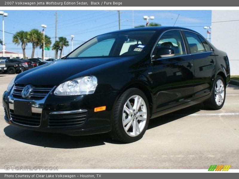 Black / Pure Beige 2007 Volkswagen Jetta Wolfsburg Edition Sedan